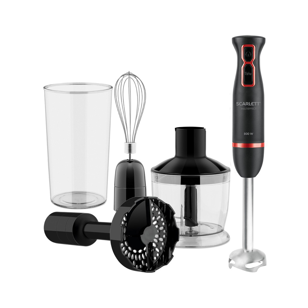 Изображение товара Погружной блендер Scarlett SC-HB42M44 мощностью 800 Вт черный