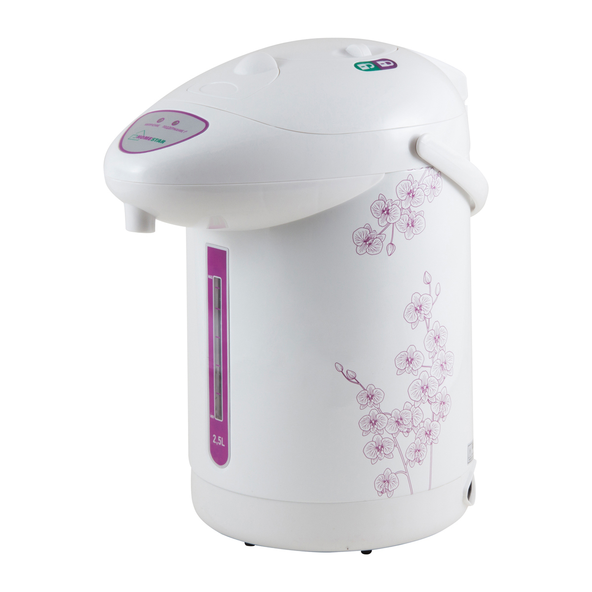 Изображение товара Термопот Homestar 000650 2.5 л пластик белый цвет