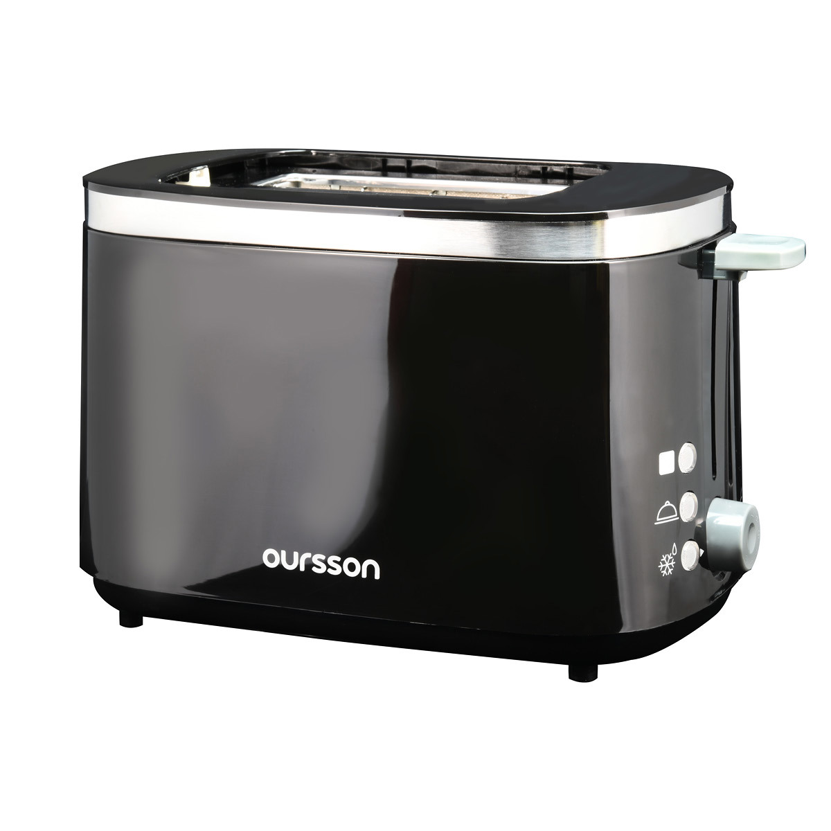 Изображение товара Тостер Oursson TO2104 черный компактный в стиле Прованс мощность 750 Вт