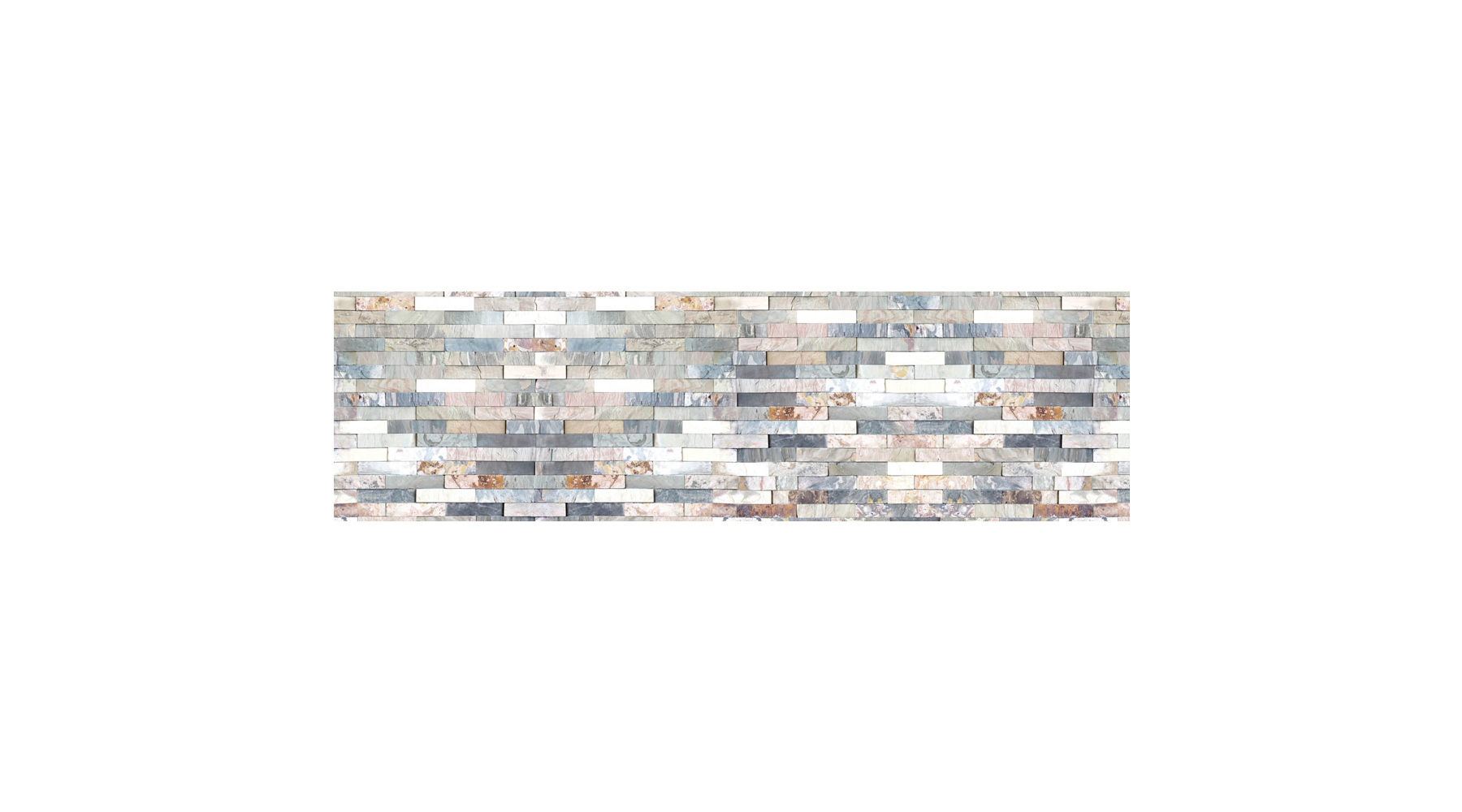 Изображение товара Стеновая панель Студия Фартуков Гранитные кирпичи 300x60х0.2 см поликарбонат