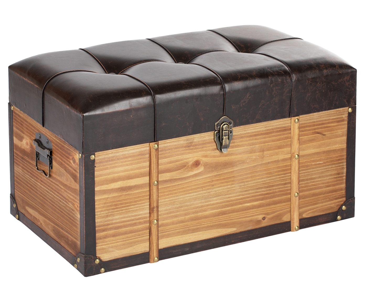 Изображение товара Банкетка-сундук Гласар 60x34x37 см цвет коричневый