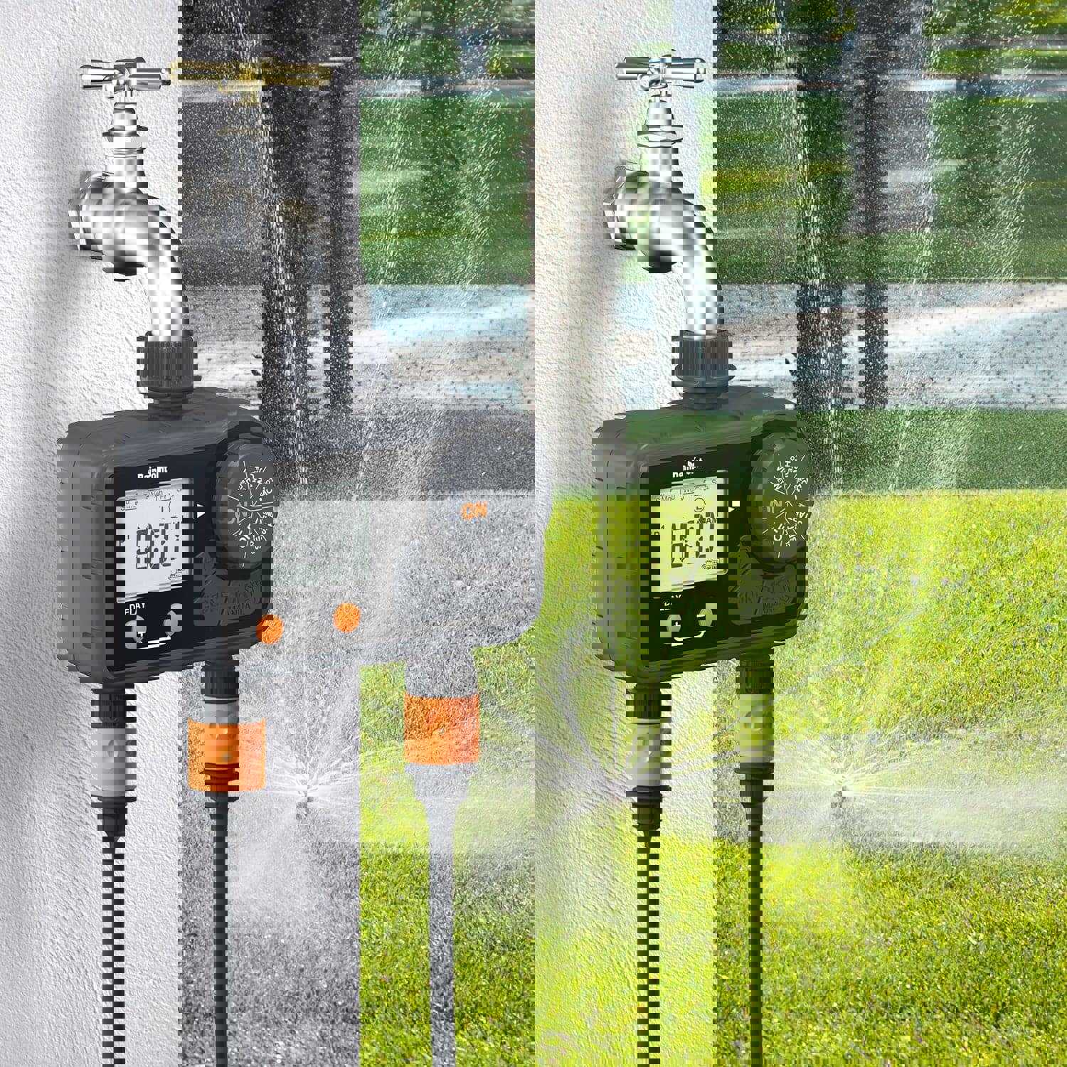 Изображение товара Электронный таймер с клапаном для подачи воды Rainpoint 2C с ЖК Дисплеем