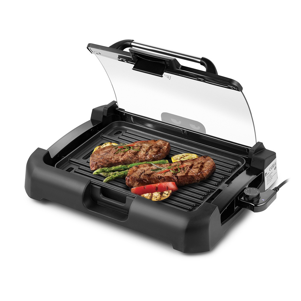 Изображение товара Электрогриль Kitfort КТ-1673 1800 Вт черный с антипригарной панелью