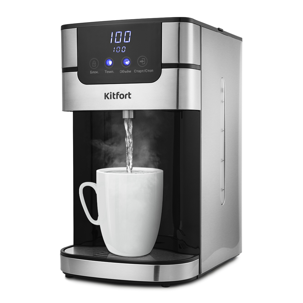 Изображение товара Термопот Kitfort Кт-2501 4 л нержавеющая сталь сенсорное управление