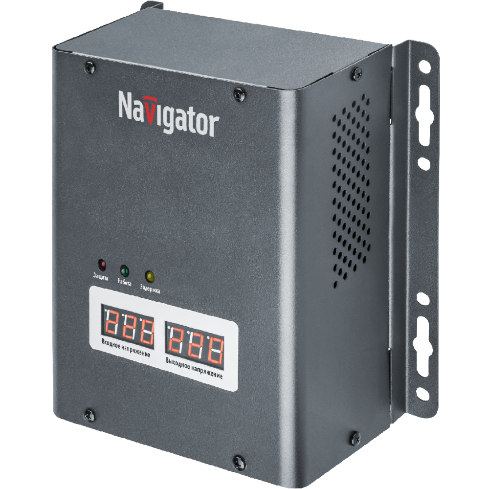 Изображение товара Стабилизатор напряжения Navigator 61 777 NVR-RW1 2000 Вт Изображение товара Стабилизатор напряжения Navigator 61 777 NVR-RW1 2000 Вт