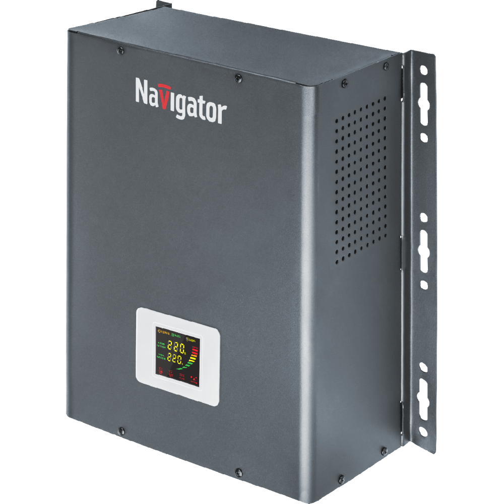 Изображение товара Стабилизатор напряжения Navigator 61 781 NVR-RW1 10000 Вт Изображение товара Стабилизатор напряжения Navigator 61 781 NVR-RW1 10000 Вт