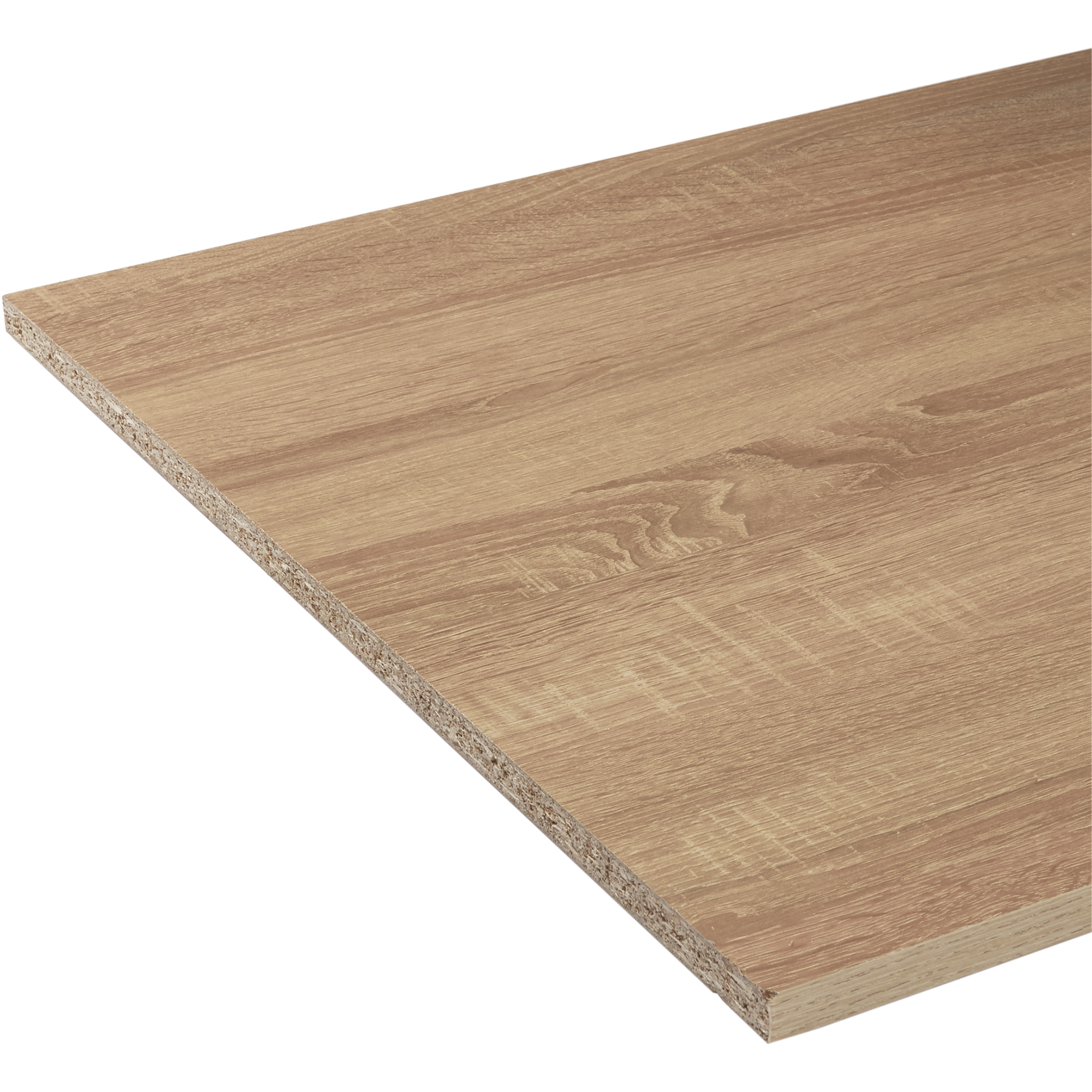 Деталь мебельная 2700x600x16 мм ЛДСП цвет дуб сонома кромка с длинных сторон