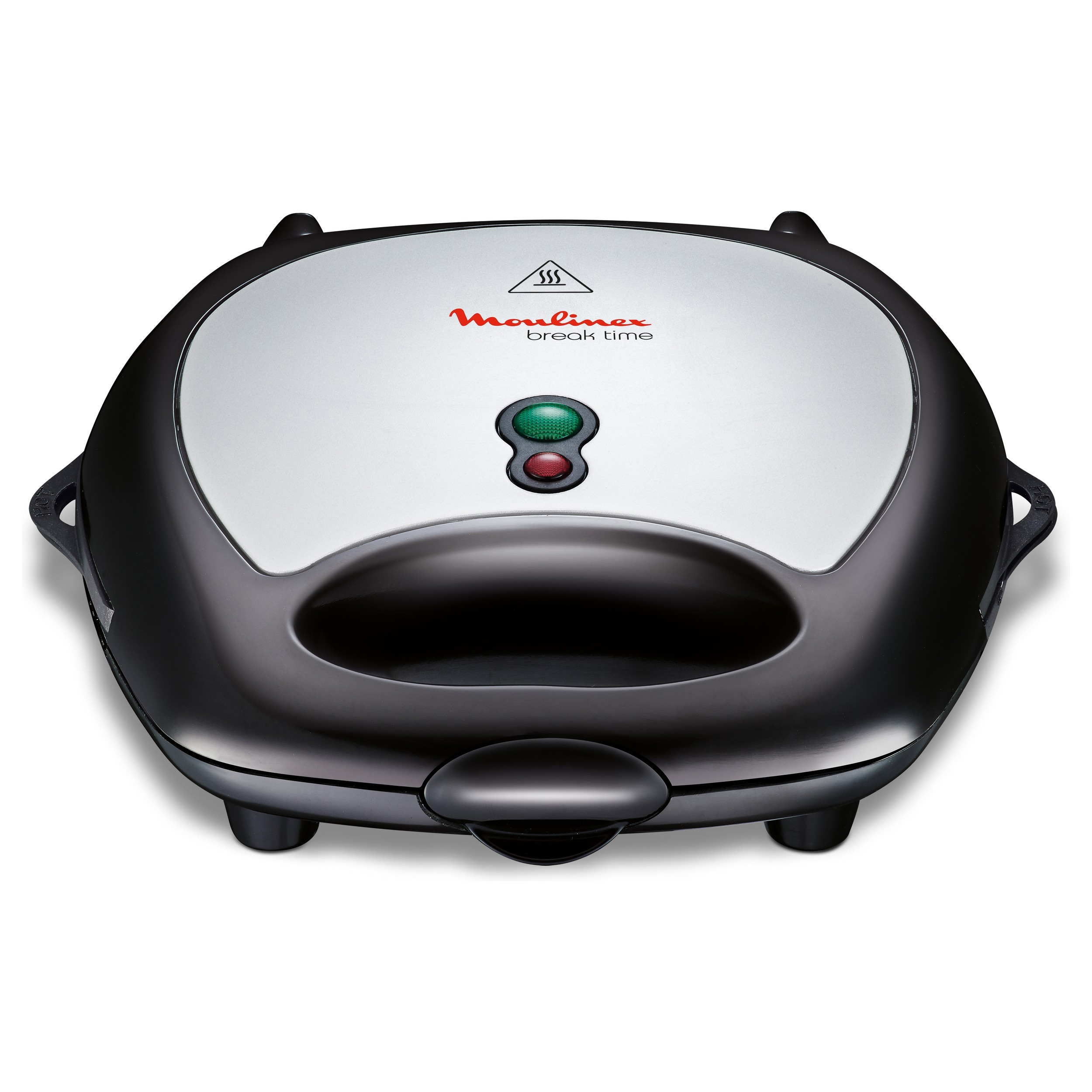 Изображение товара Электрическая сэндвичница Moulinex SW611812 с сменными панелями серебристая 700 Вт