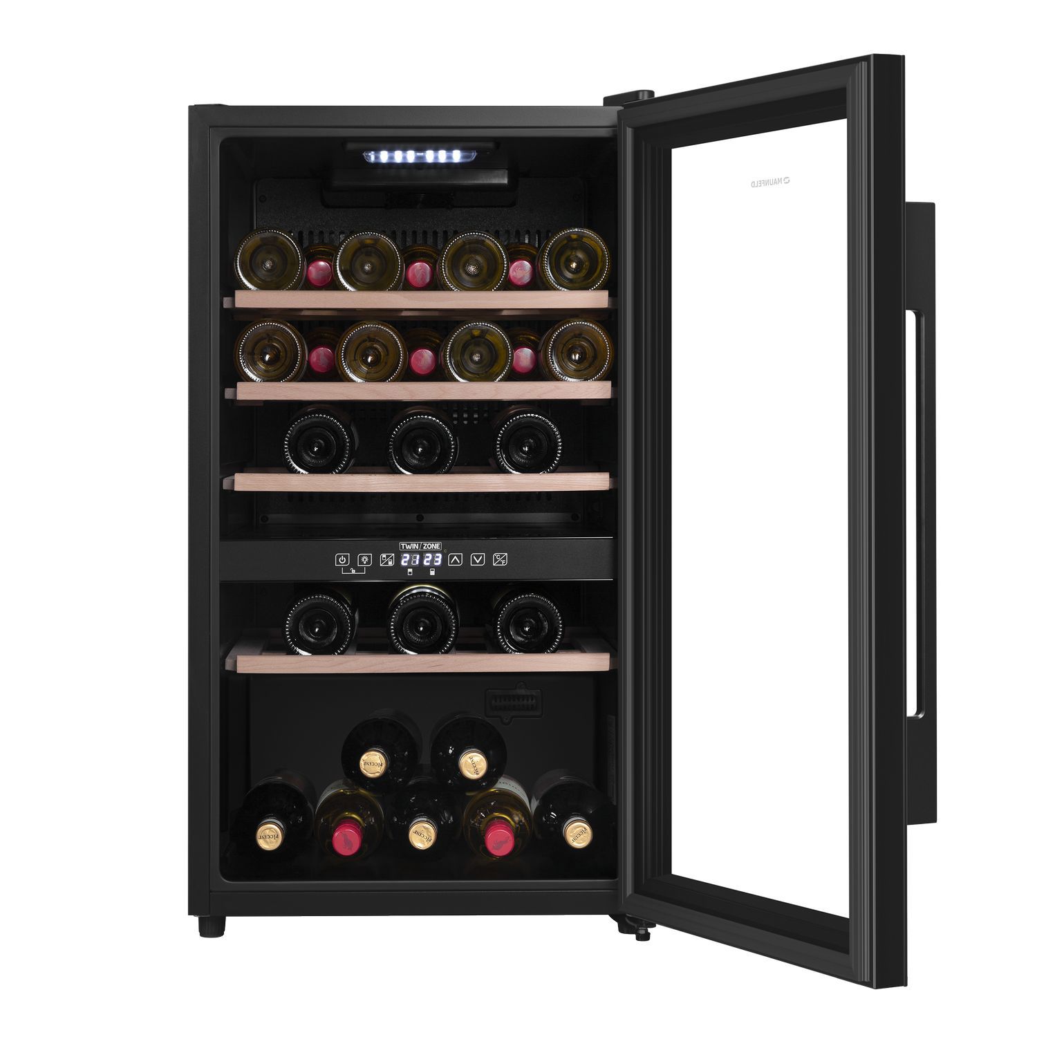 Изображение товара Винный шкаф Maunfeld MFWC-124D49 48 бутылок, сенсорное управление, дизайн