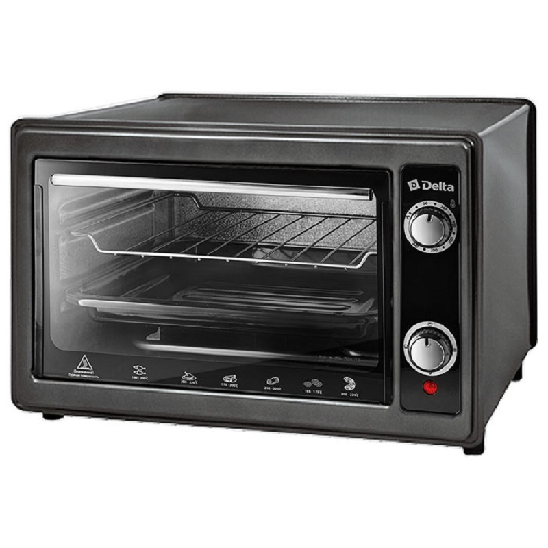 Изображение товара Электропечь Delta D-0122 44.50x33.50x51.50 см 1300 Вт цвет черный