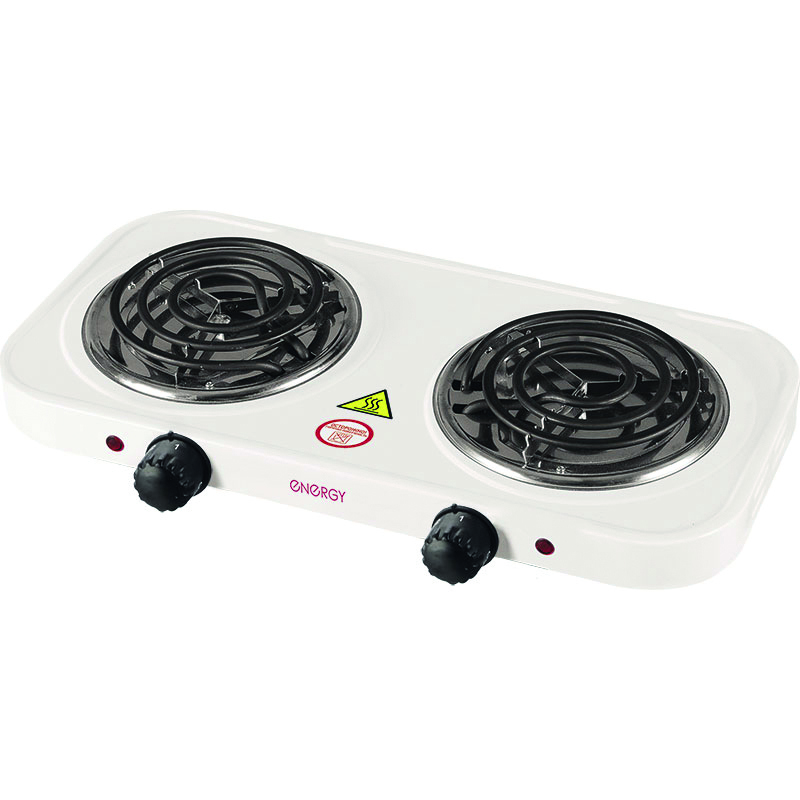 Изображение товара Электрическая настольная плита Energy 158904 2 конфорки 50 см белая