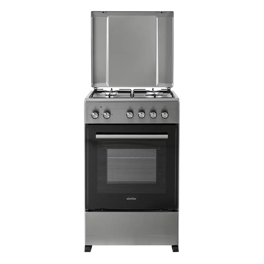 Изображение товара Газовая плита с духовкой Simfer F50MM43017 50x86x50 см цвет серый
