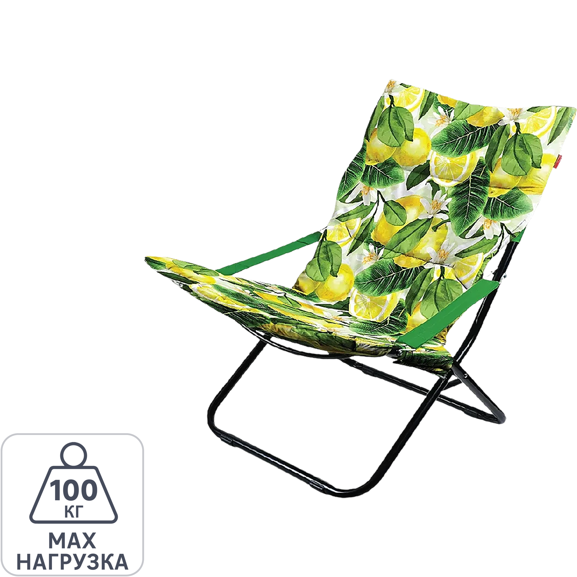 Изображение товара Кресло-шезлонг Nika Haushalt HHK4Р/L складное яркий принт 86x64см для кемпинга