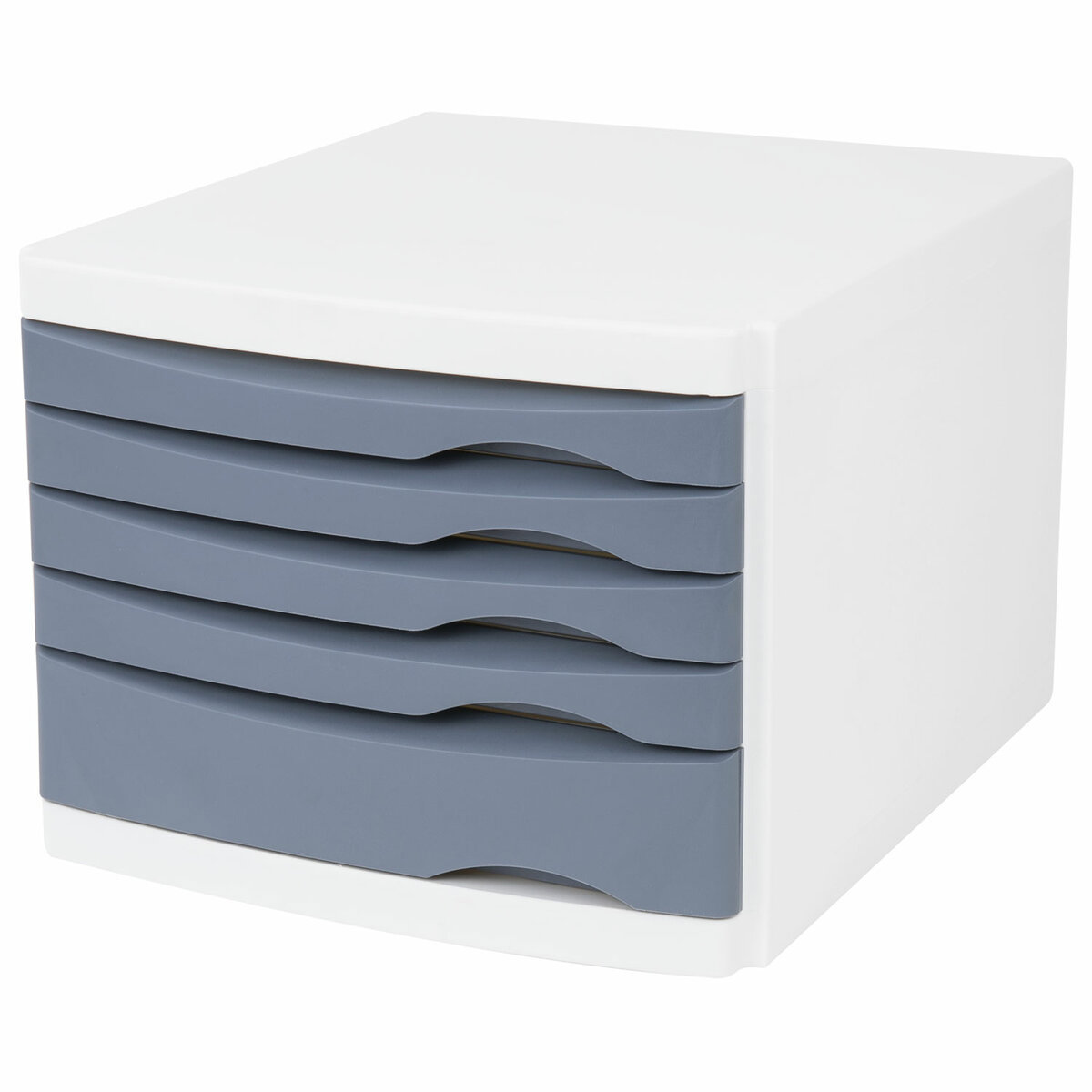 Изображение товара Органайзер с 5 выдвижными ящиками 30x23.5x35.5 см полистирол белый BRAUBERG Office-Expert