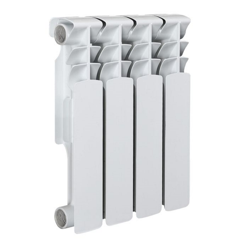 Изображение товара Радиатор Aquaprom B42/B41 350 4 секций боковое подключение биметалл белый