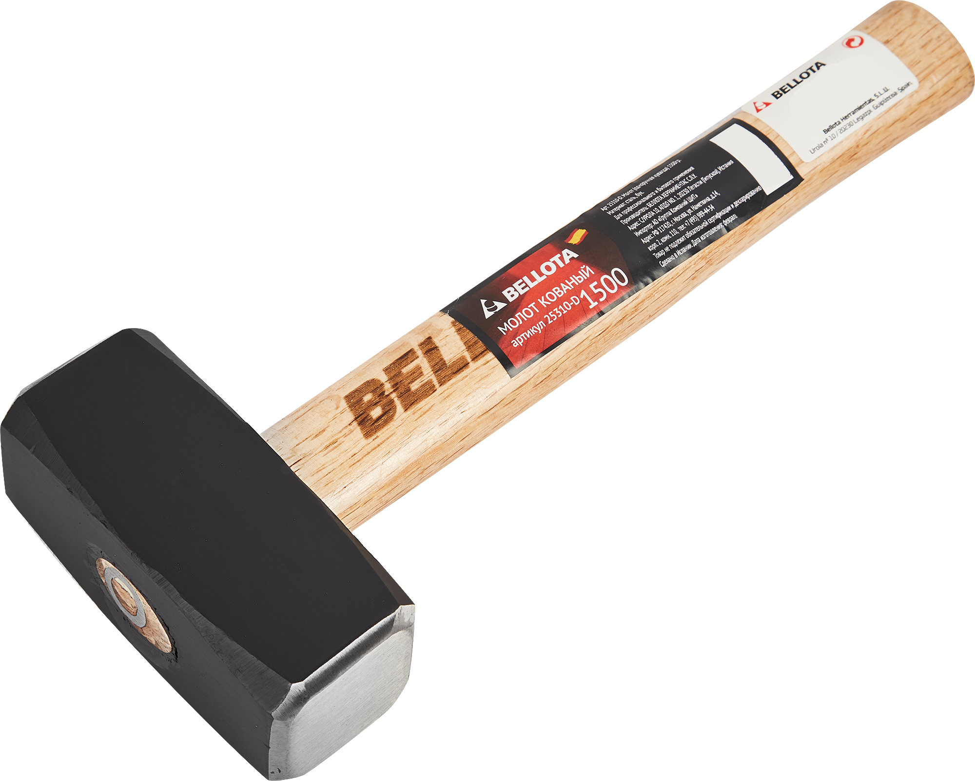 Изображение товара Кувалда Bellota 25310-D с деревянной рукояткой 1500 г