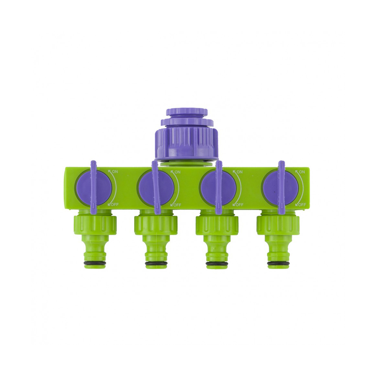 Изображение товара Разветвитель для шлангов Palisad 4-х канальный 1/2-3/4