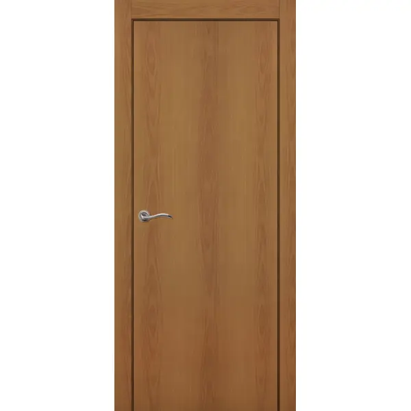 Дверь межкомнатная глухая 60x200 см финиш бумага цвет орех без замка, без петель