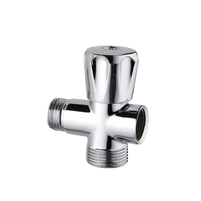 Изображение товара Кран трехпроходной для стиральной машины TIM BL5838 1/2"х3/4"х1/2" хром