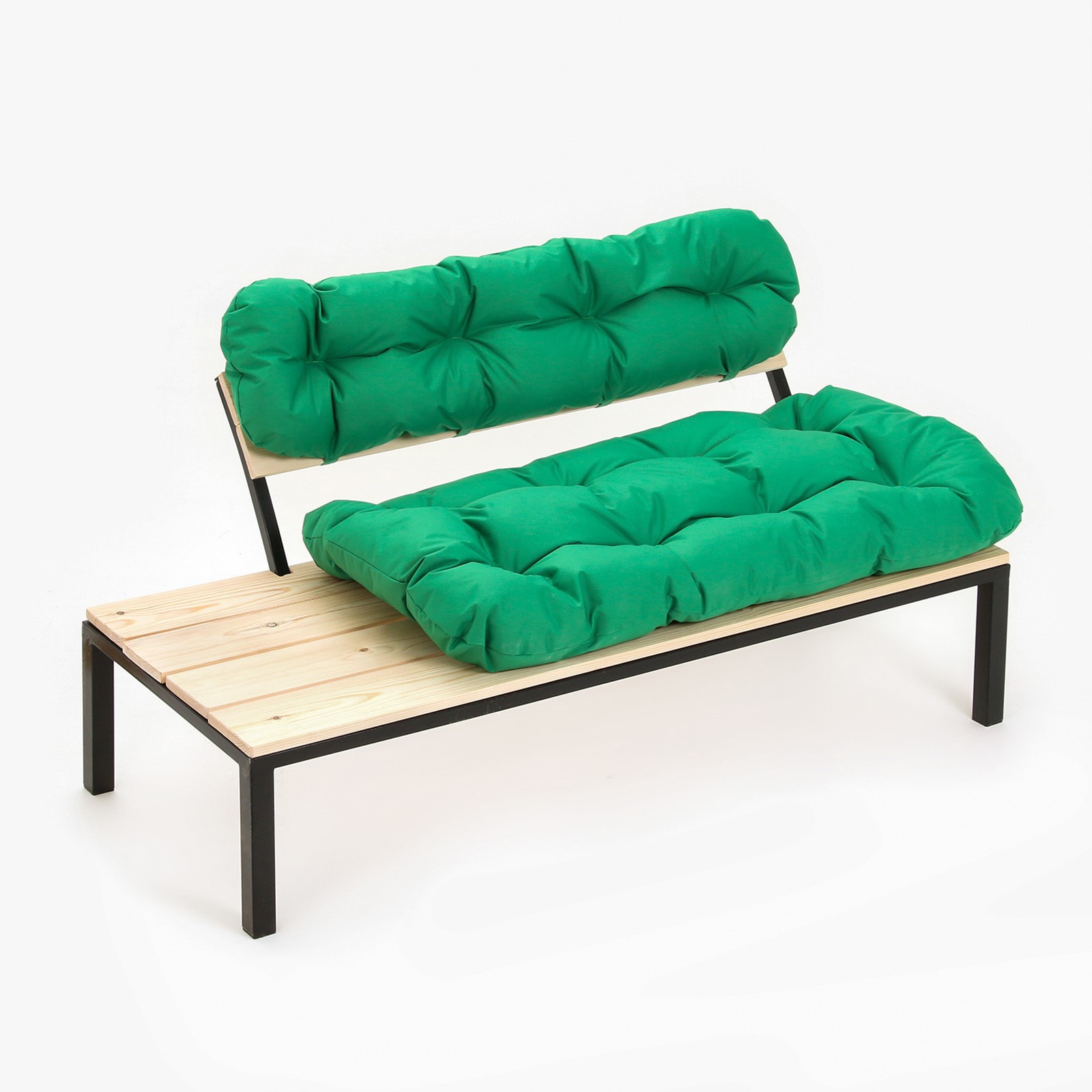 Изображение товара Диван садовый Клик мебель 9572339 Дачный 148 см x 80 см x 63 см металл зеленый