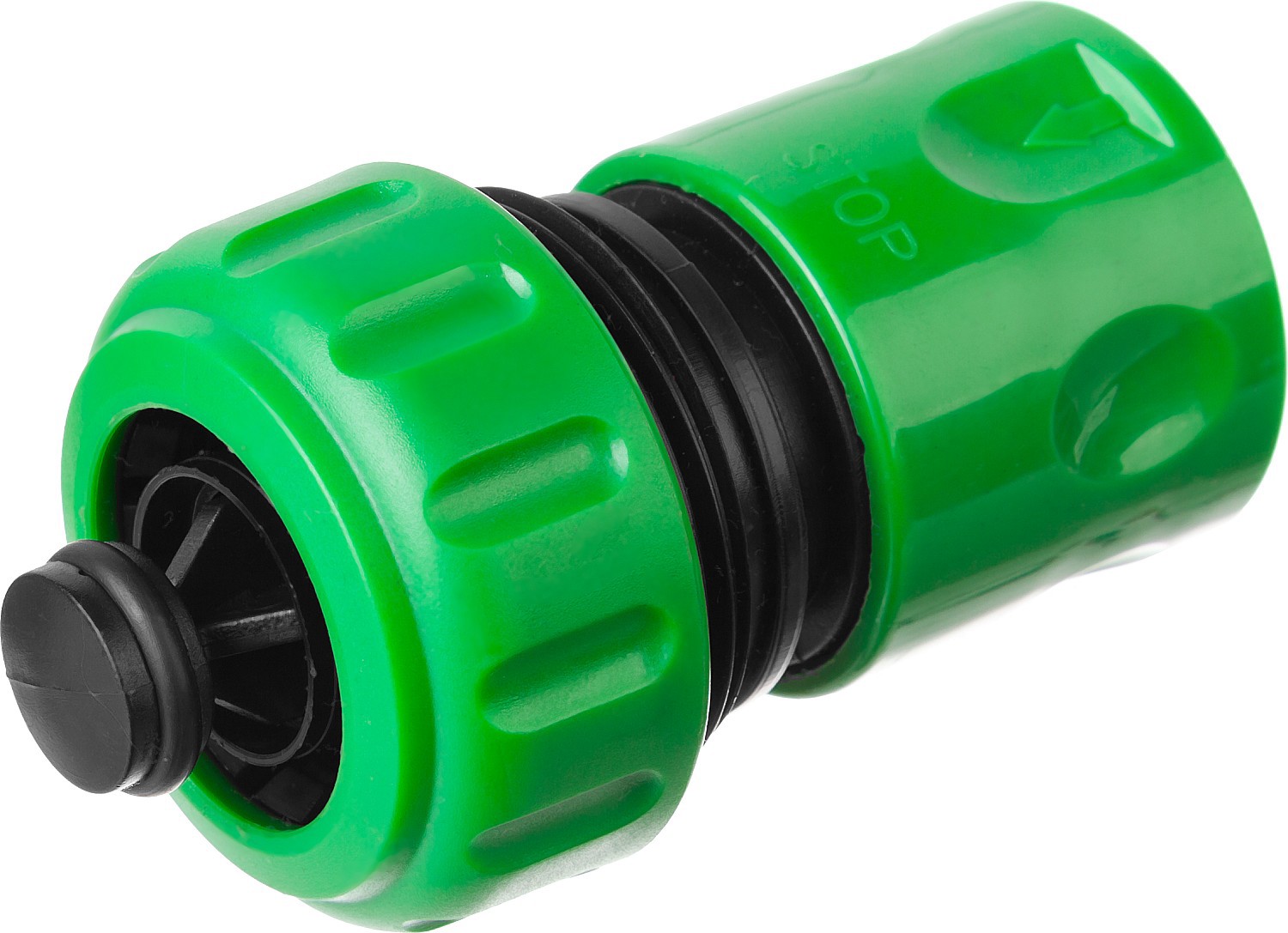 Изображение товара Быстросъёмный соединитель Росток RC-34 с аквастопом для шланга 3/4″