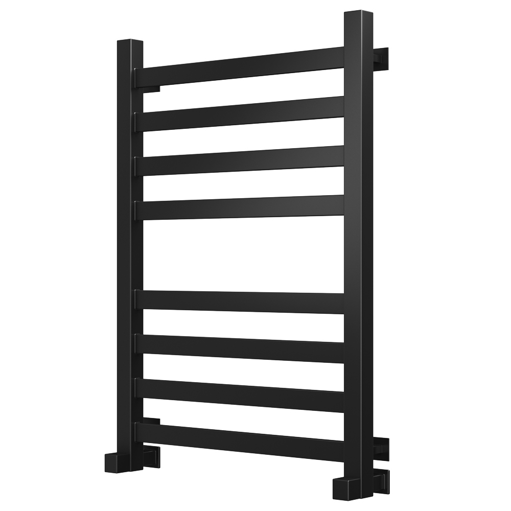 Изображение товара Полотенцесушитель водяной Bauedge В81/10 50x80 см нержавеющая сталь 1" цвет черный матовый