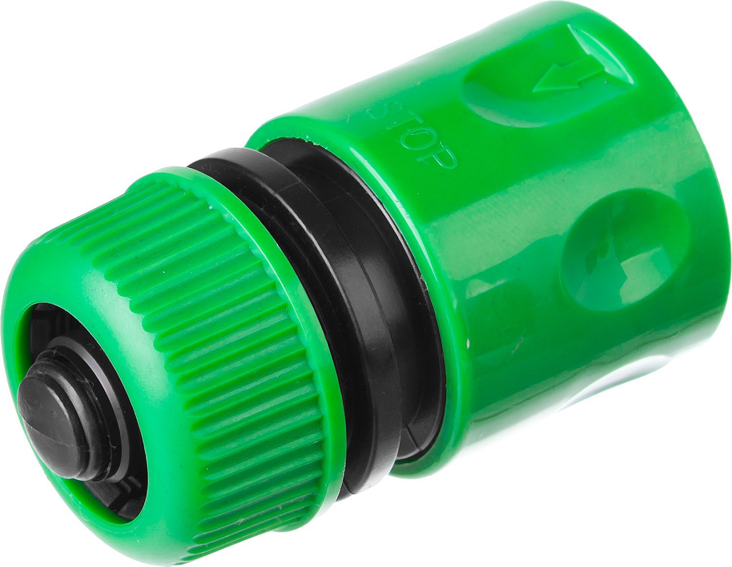 Изображение товара Быстросъёмный соединитель Росток RC-12 с аквастопом для шланга 1/2″