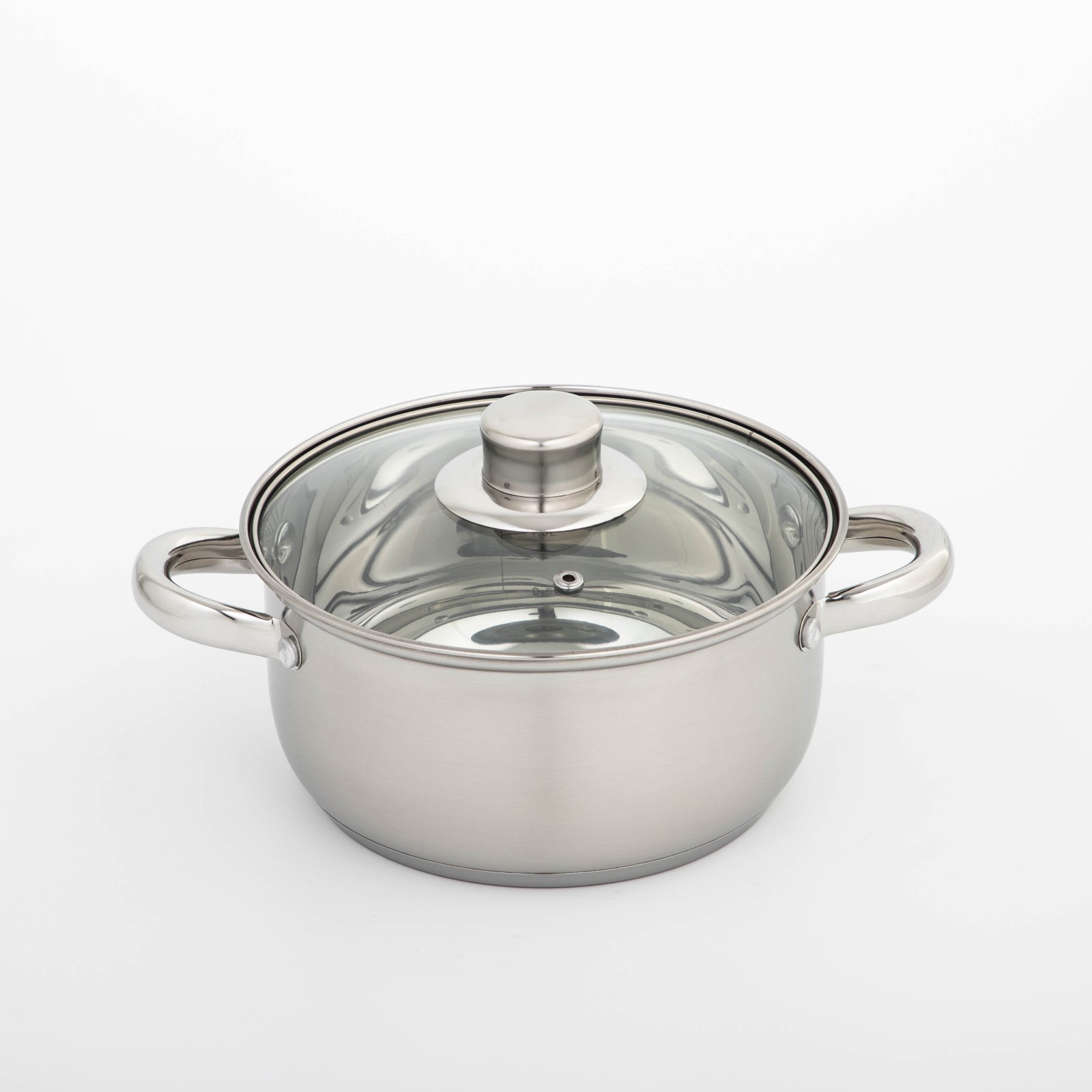 Изображение товара Кастрюля Доляна 2.3 л из нержавеющей стали для индукционных плит