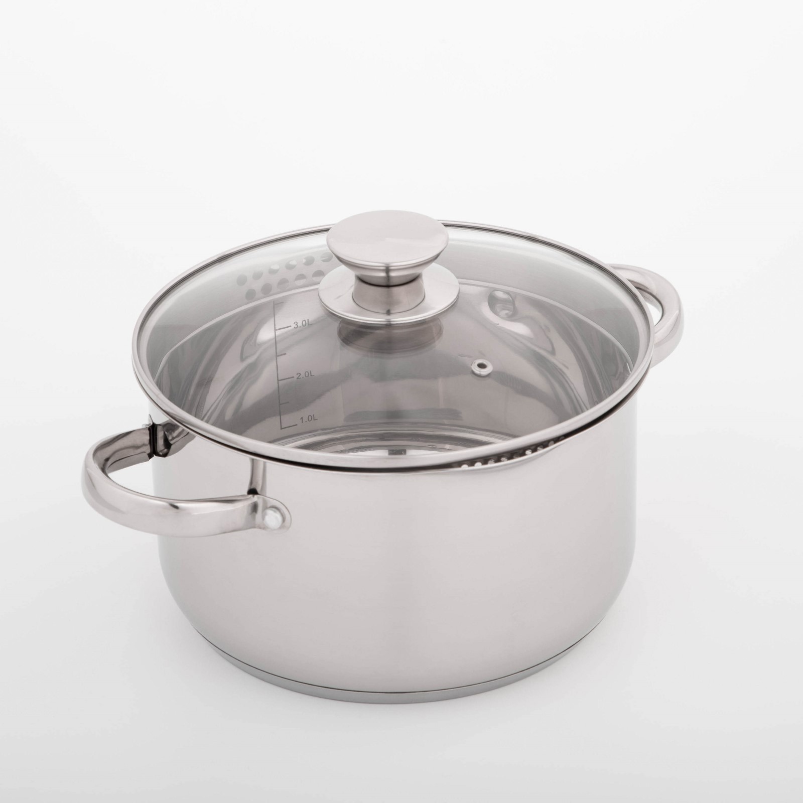 Изображение товара Кастрюля MAGISTRO 4.6 л из нержавеющей стали с крышкой для всех плит