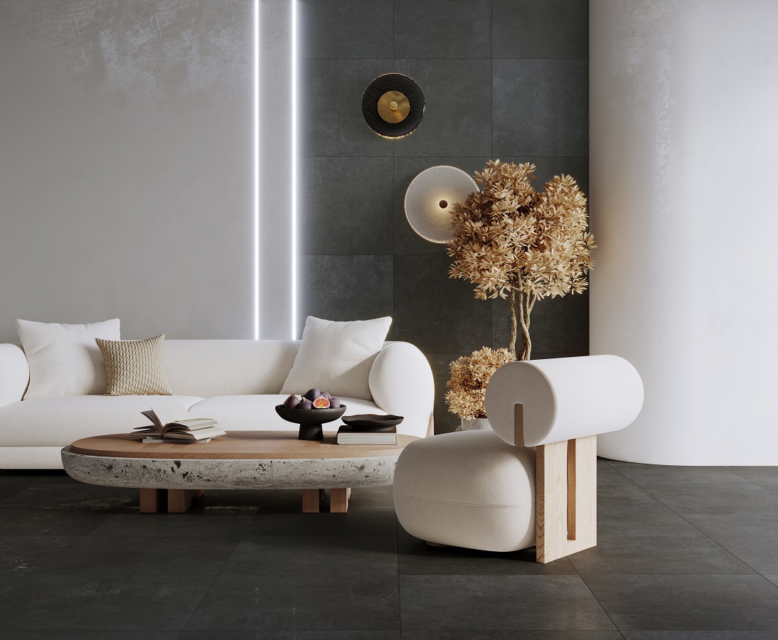 Изображение товара Керамогранит Laparet Techno графитовый 119.1x59.5 см матовый для пола и стен