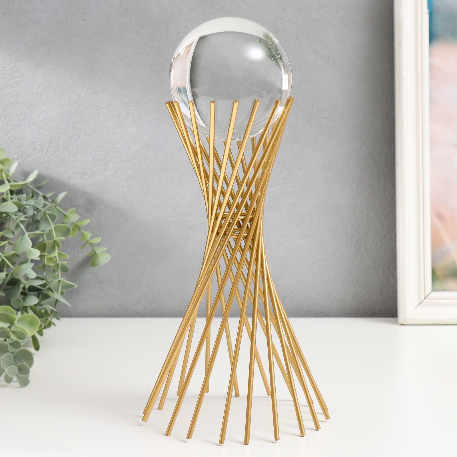 Изображение товара Сувенир интерьерный "Вулкан" золото 24x13x13 см