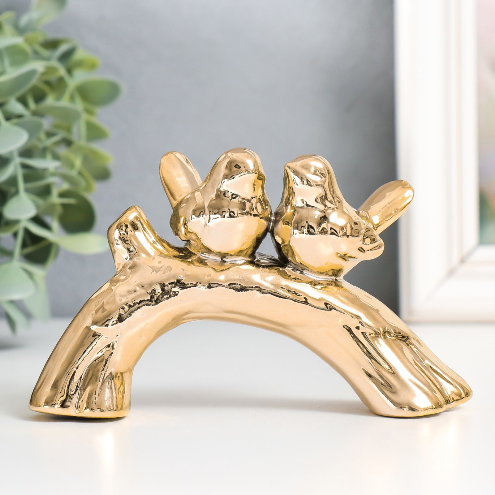 Изображение товара Сувенир интерьерный "Два воробышка на коряге" золото 12.7x5x7.5 см Изображение товара Сувенир интерьерный "Два воробышка на коряге" золото 12.7x5x7.5 см