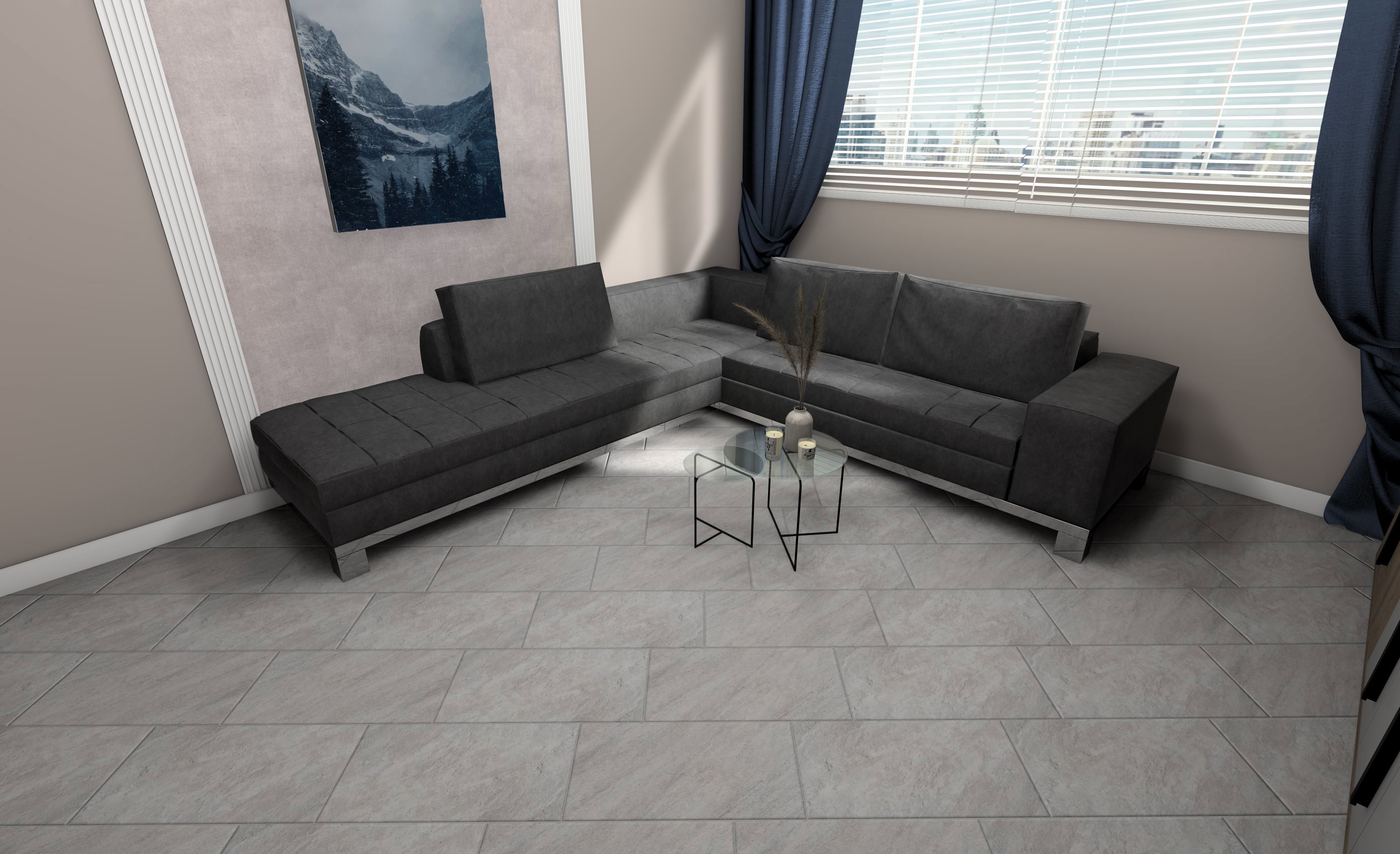 Изображение товара Керамогранит Keramin Кварцит 002304 30x60см 1.44 м² цвет белый, цена за упаковку