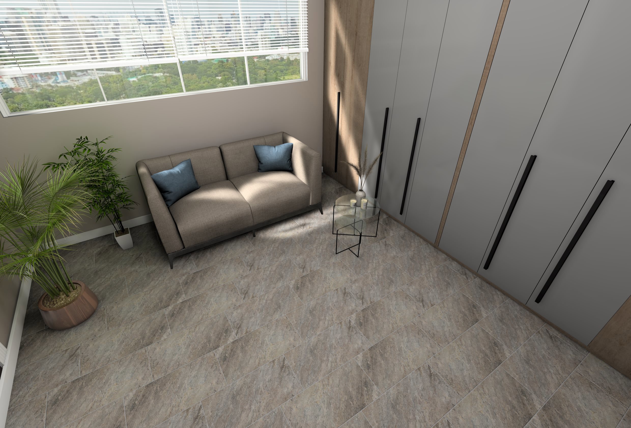 Изображение товара Керамогранит Keramin Кварцит 30x60см бежевый морозостойкий для внутренней и наружной облицовки