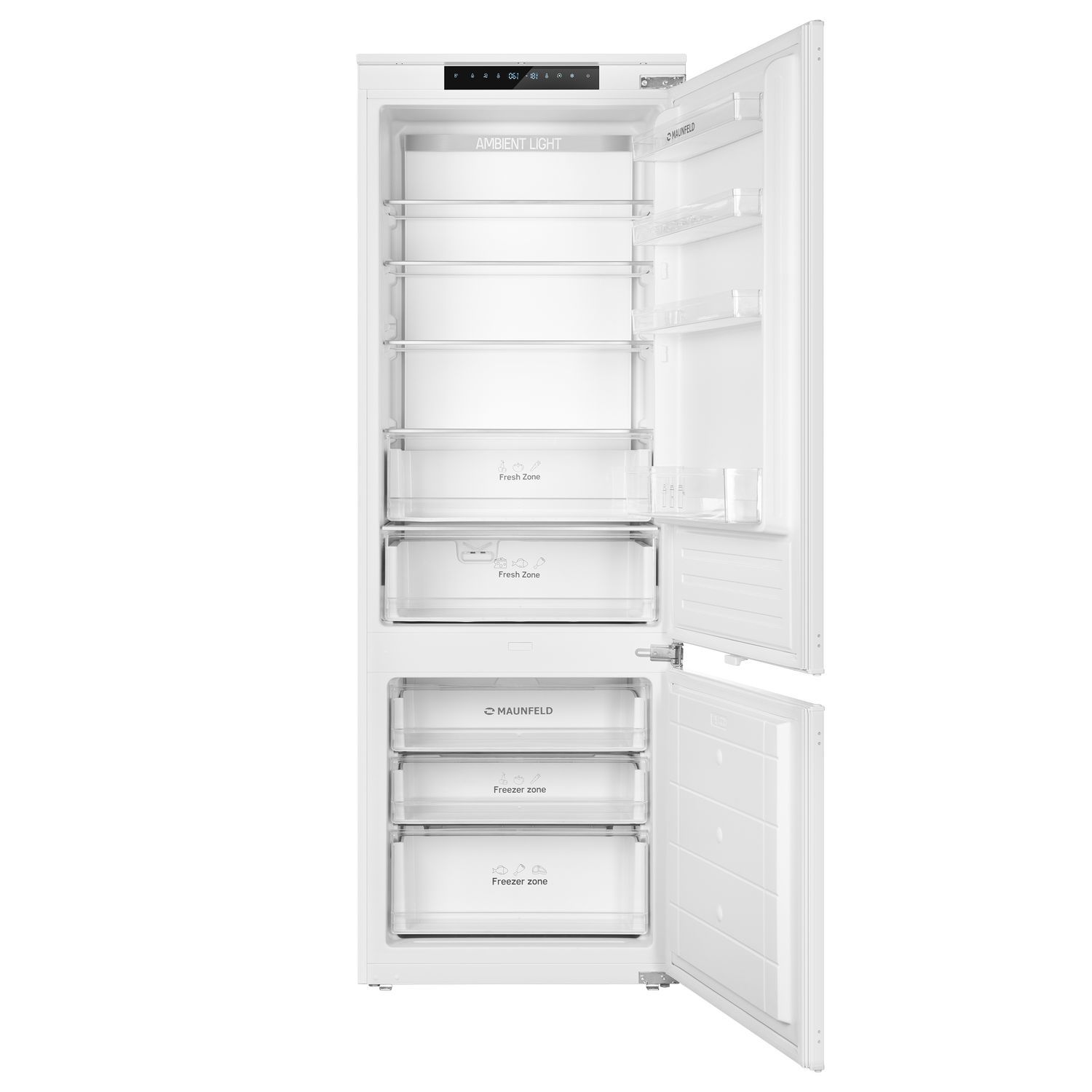 Изображение товара Встраиваемый холодильник Maunfeld MBF193NFW1 69x193.7 см белый с No Frost