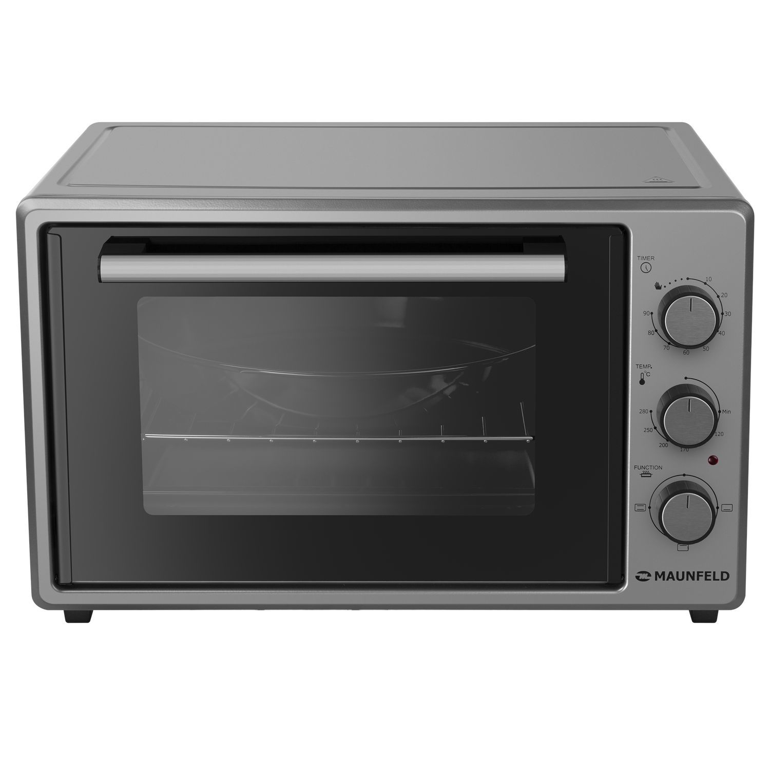 Изображение товара Электропечь Maunfeld MMO-373MGR01 37л 1400Вт с таймером и стеклянной дверцей