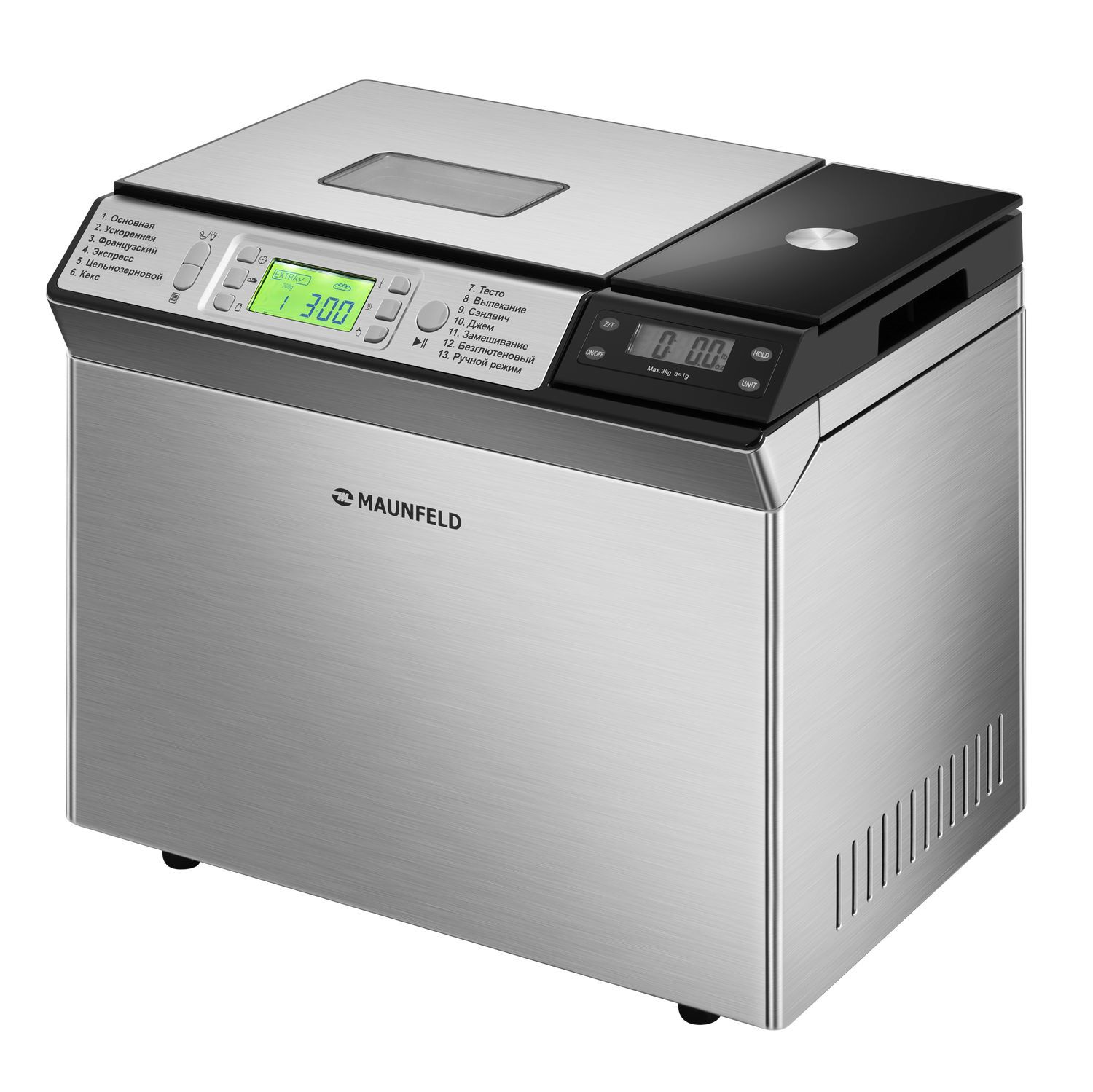 Изображение товара Хлебопечь Maunfeld MBM-900DSS 13 программ цифровой дисплей таймер
