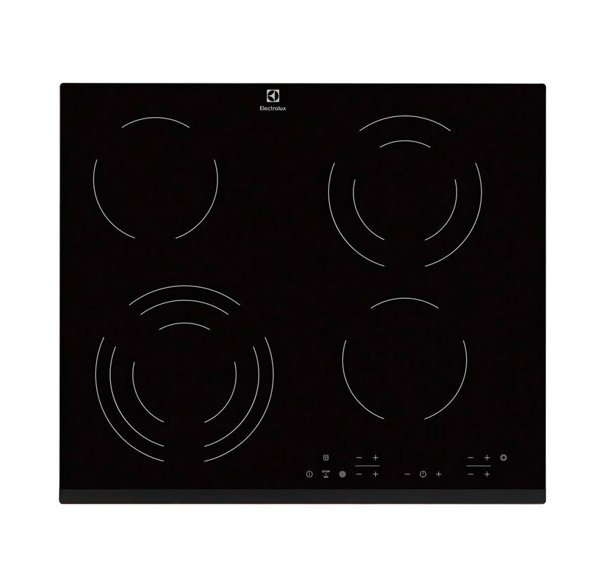 Изображение товара Электрическая варочная панель Electrolux EHF6343FOK 4 конфорки черный