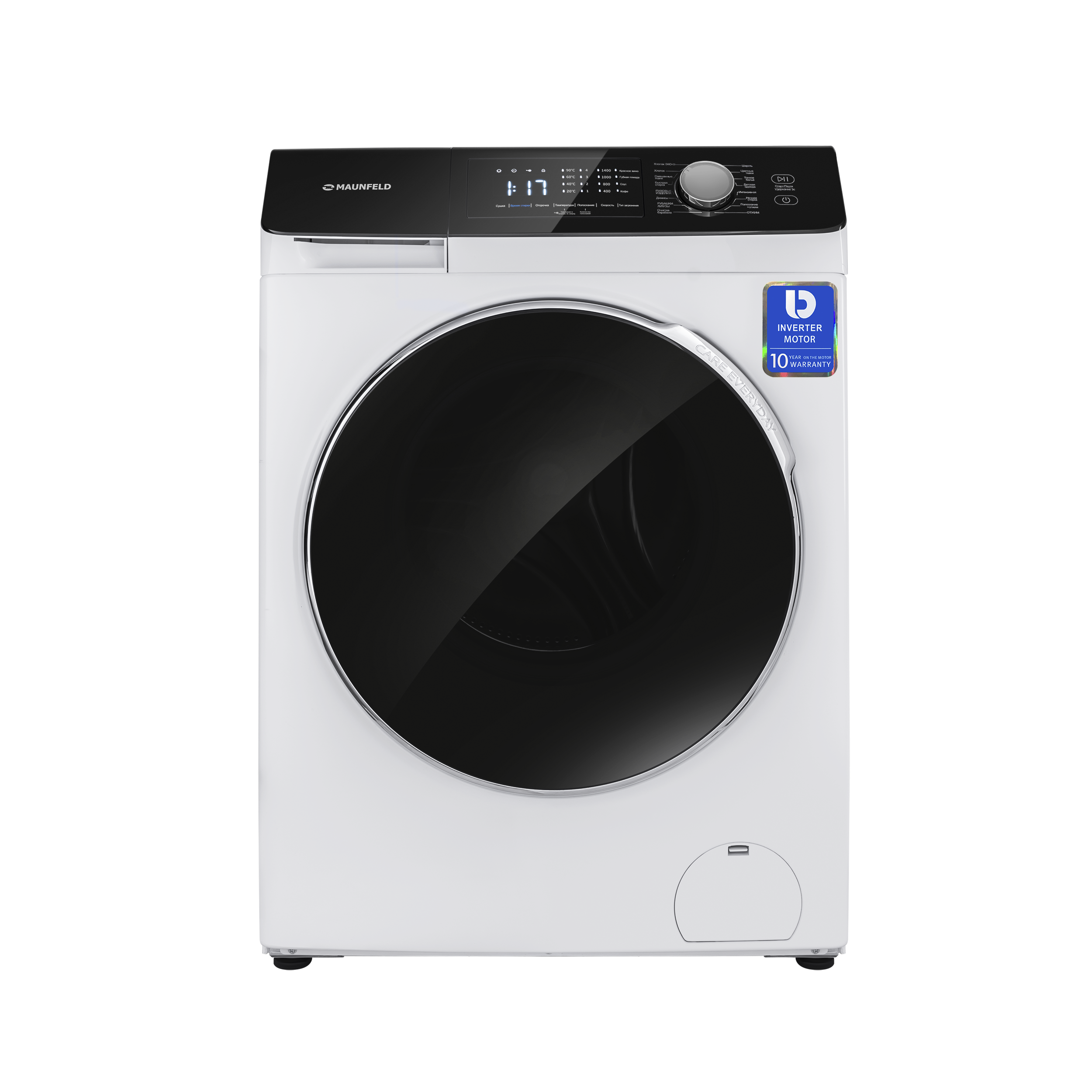 Изображение товара Стиральная машина Maunfeld MFWM14958WS 9 кг A+++ с 16 режимами и функциями защиты