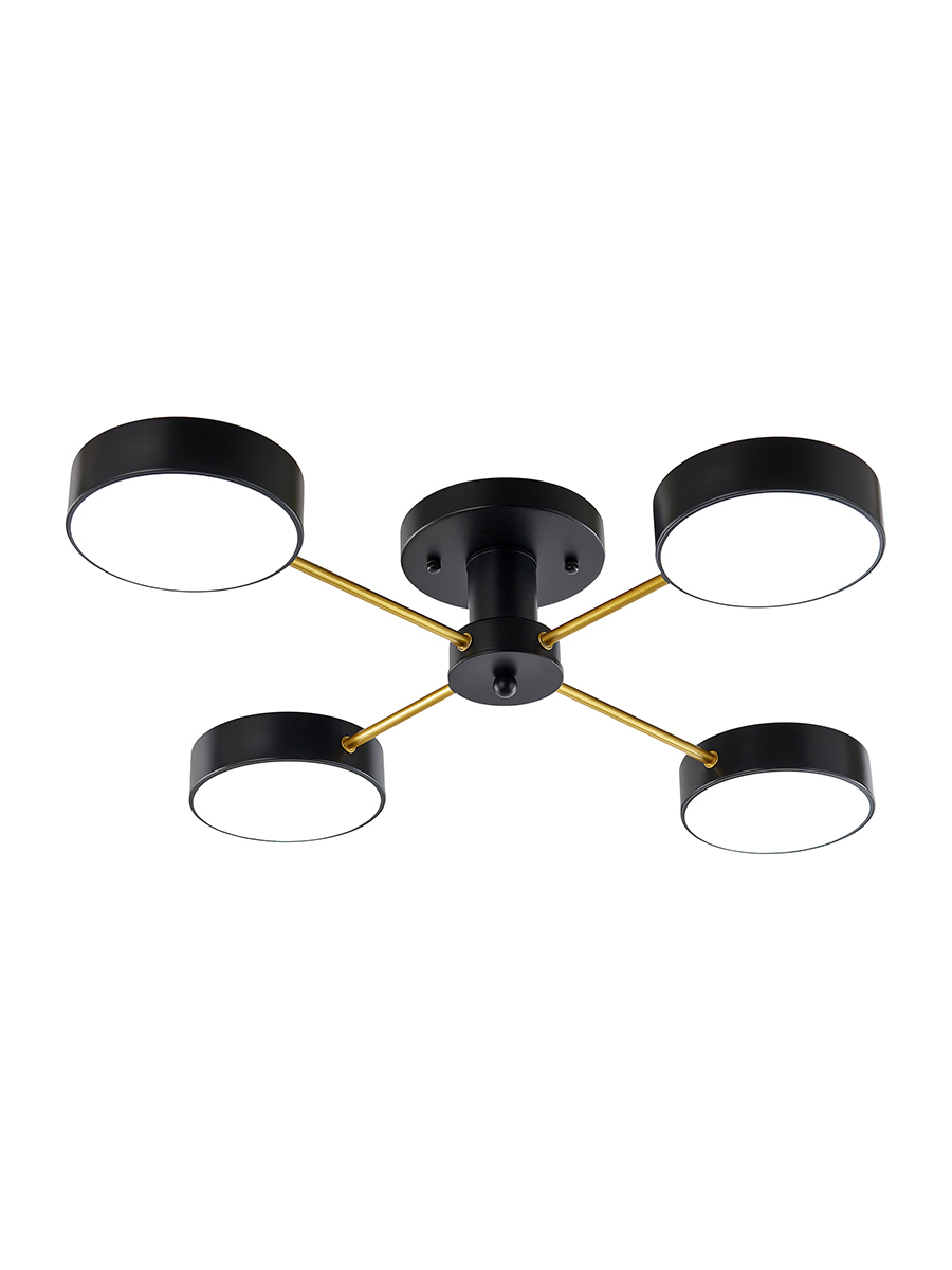 Изображение товара Светильник потолочный светодиодный Arte Perfetto Luce LED тип С NOVA 8 м² нейтральный белый свет цвет черный