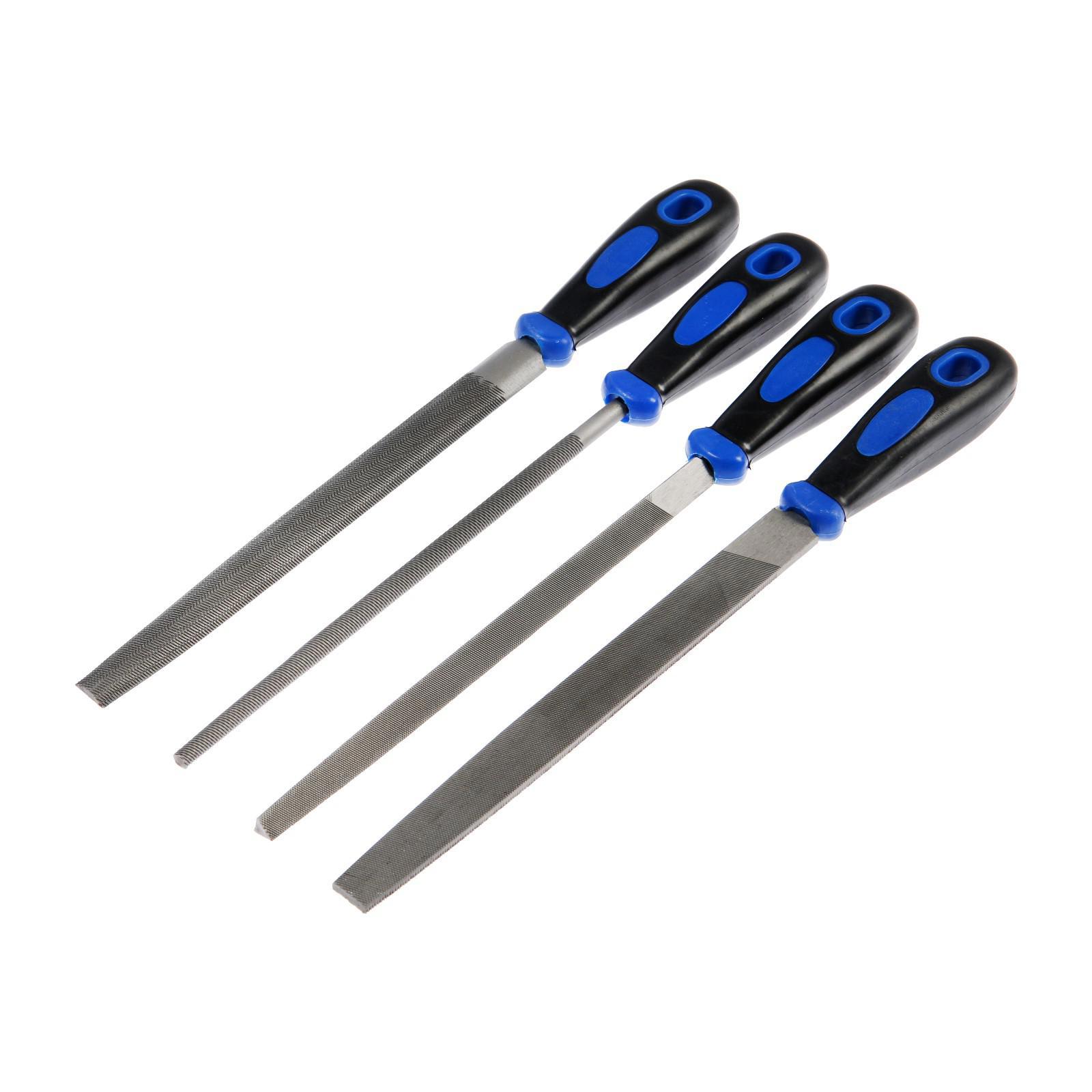 Изображение товара Набор напильников Тундра 5352373, 200 мм, 4 шт