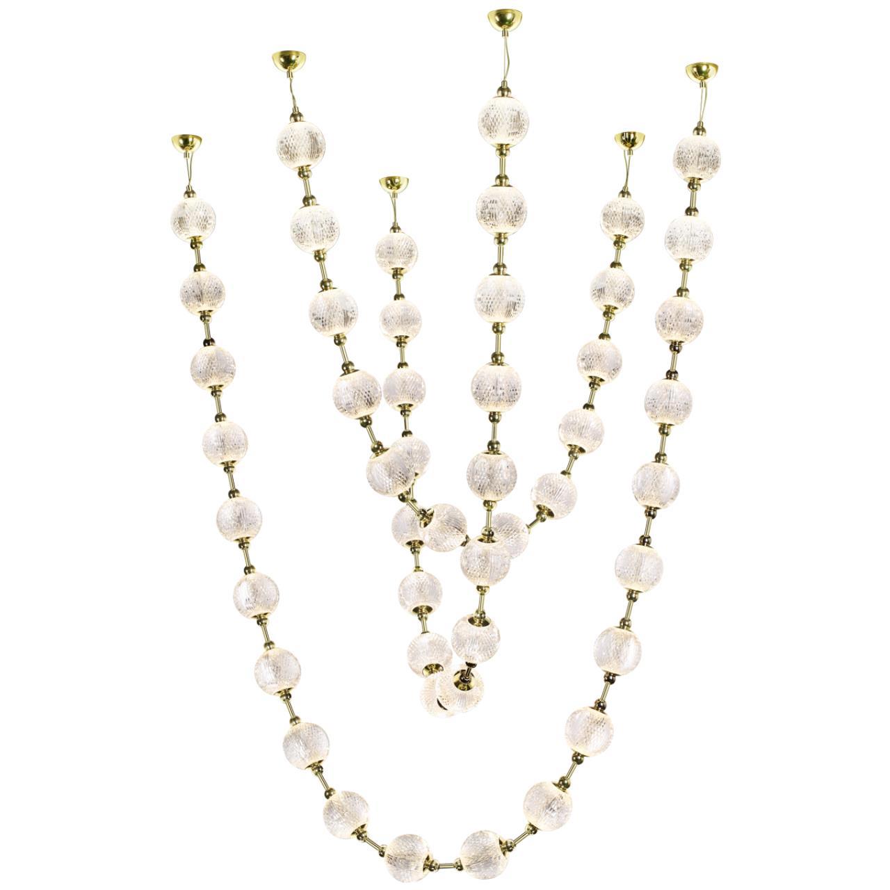 Изображение товара Люстра потолочная светодиодная ODEON LIGHT 5008-192L подходит для высоких потолков