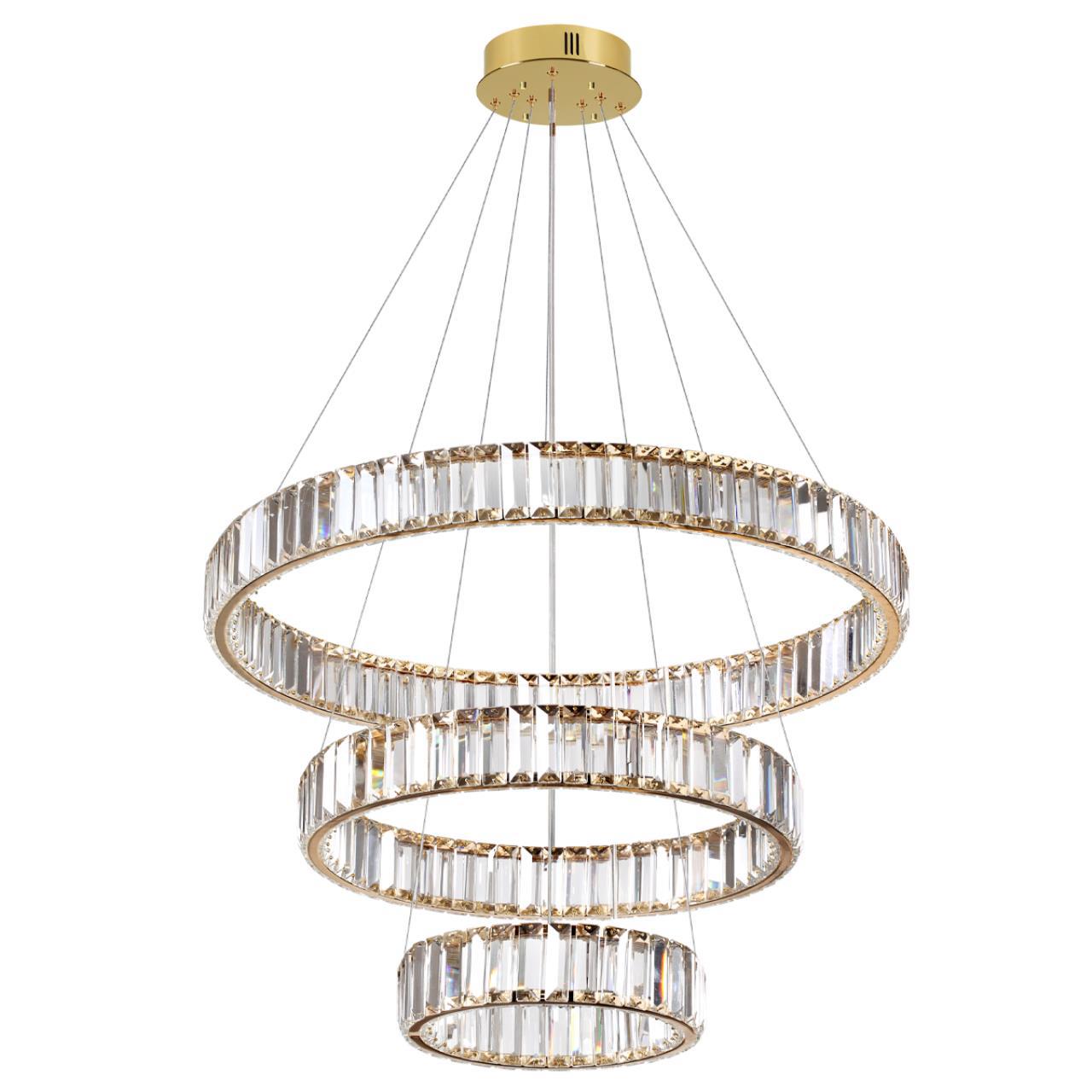 Изображение товара Люстра потолочная светодиодная ODEON LIGHT 5015-88L каскадная с хрусталем 36 м²