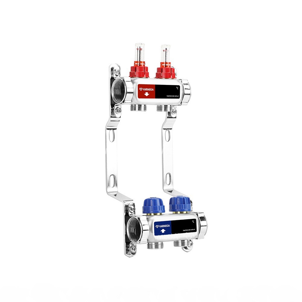 Изображение товара Коллекторная группа Varmega для теплого пола на 2 контура 3/4"