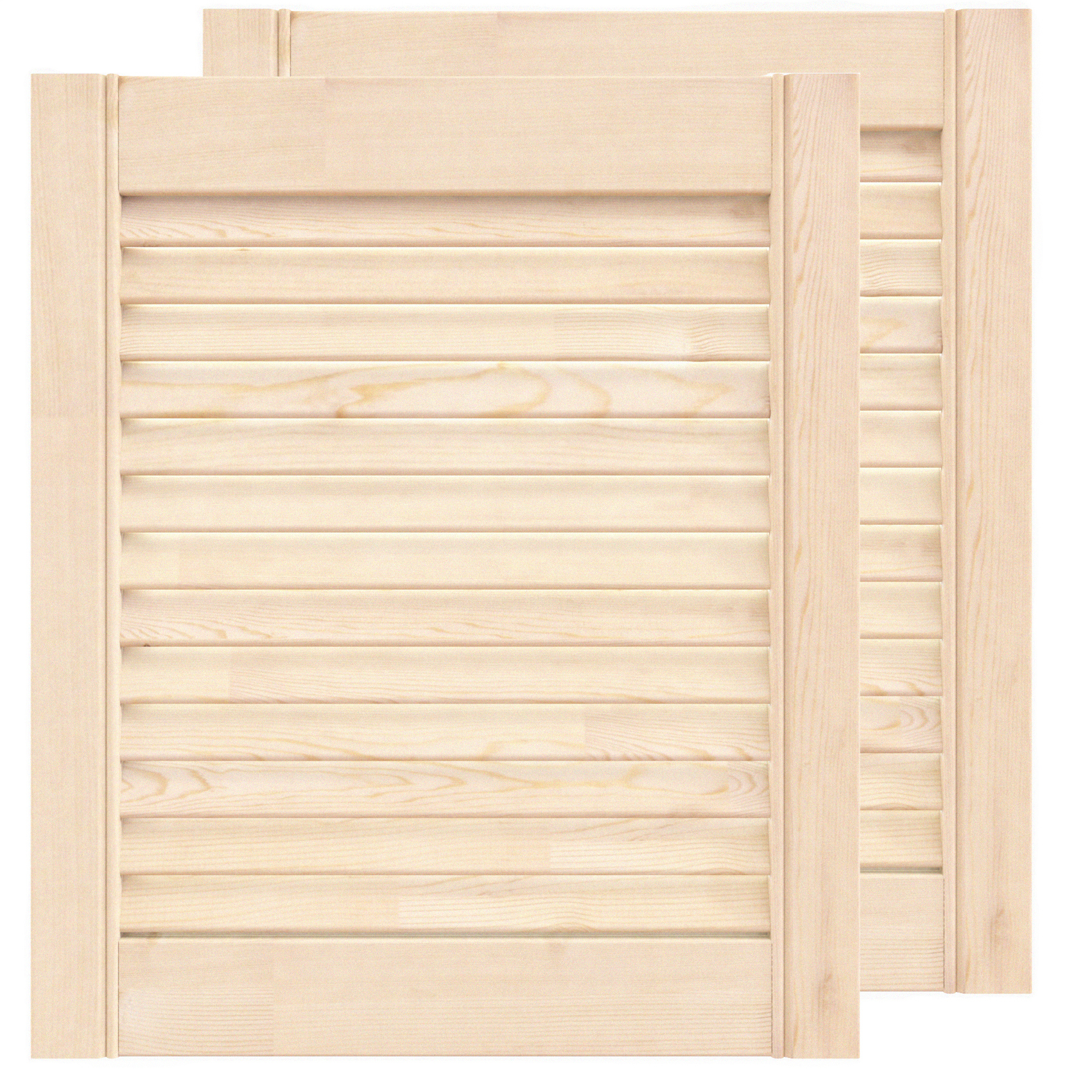 Изображение товара Жалюзийная дверь 2 шт Timber&Style 467x344x20 мм сосна сорт Экстра