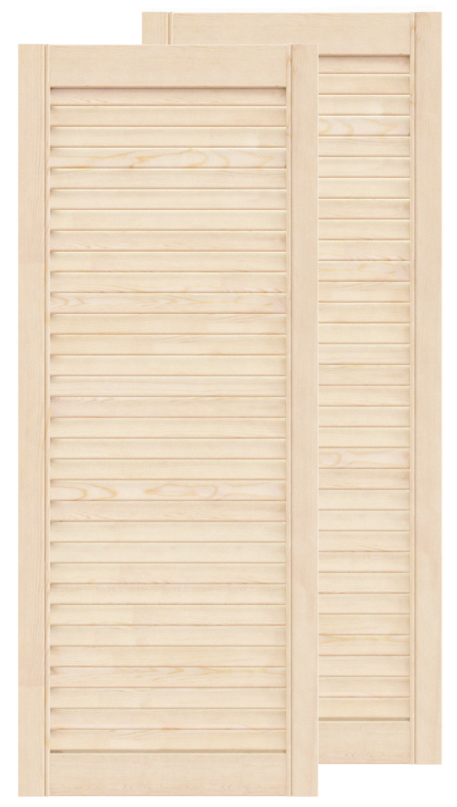 Изображение товара Жалюзийная дверь 2 шт Timber&Style 985x344x20 мм сосна сорт Экстра