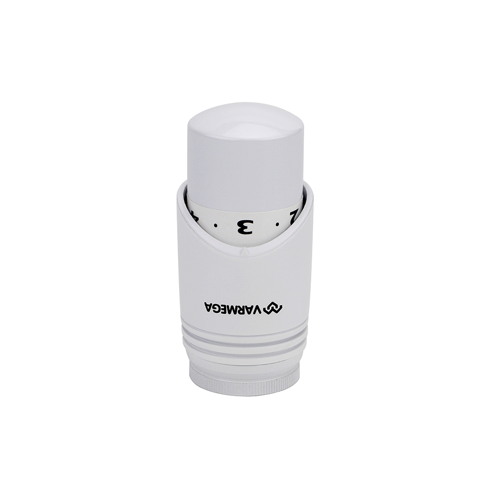 Изображение товара Термостатическая головка VARMEGA VM112 M30x1,5 для радиатора белая