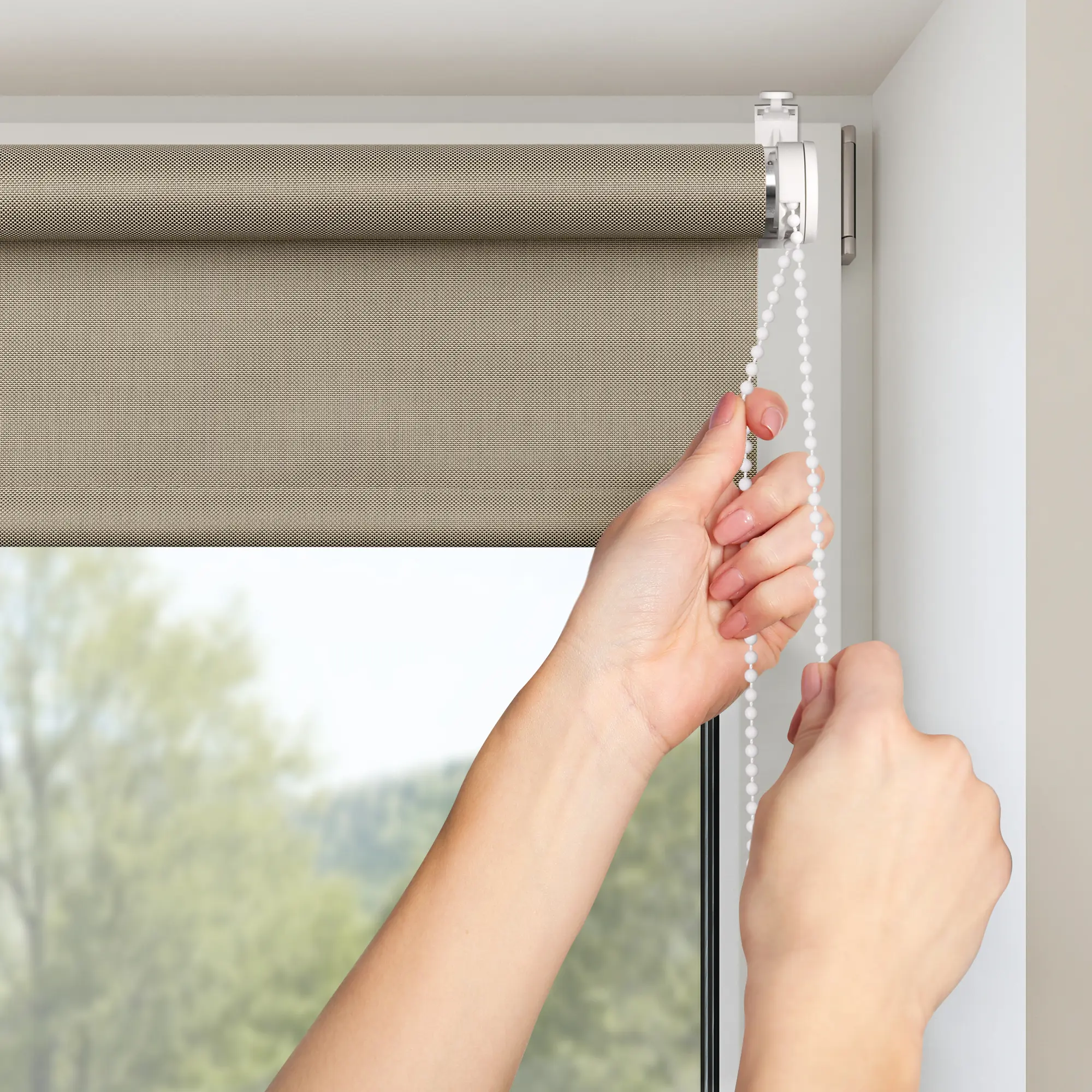 Штора рулонная Inspire Screen 50x190 см цвет серо-бежевый - 11