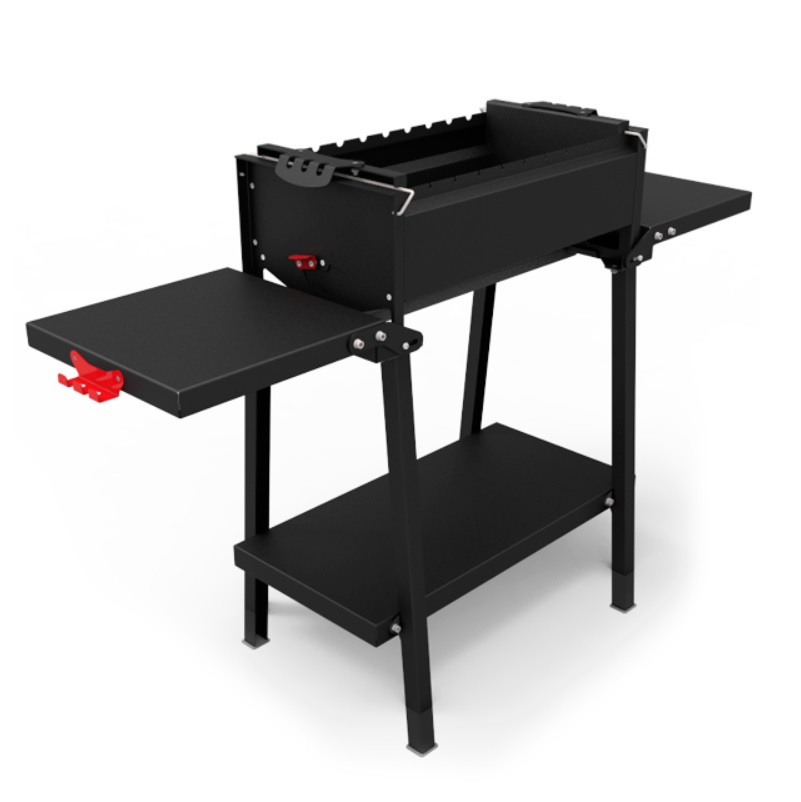 Изображение товара Мангал Крафтикс Блэк на подставке Grillver сталь 86.50x44 см