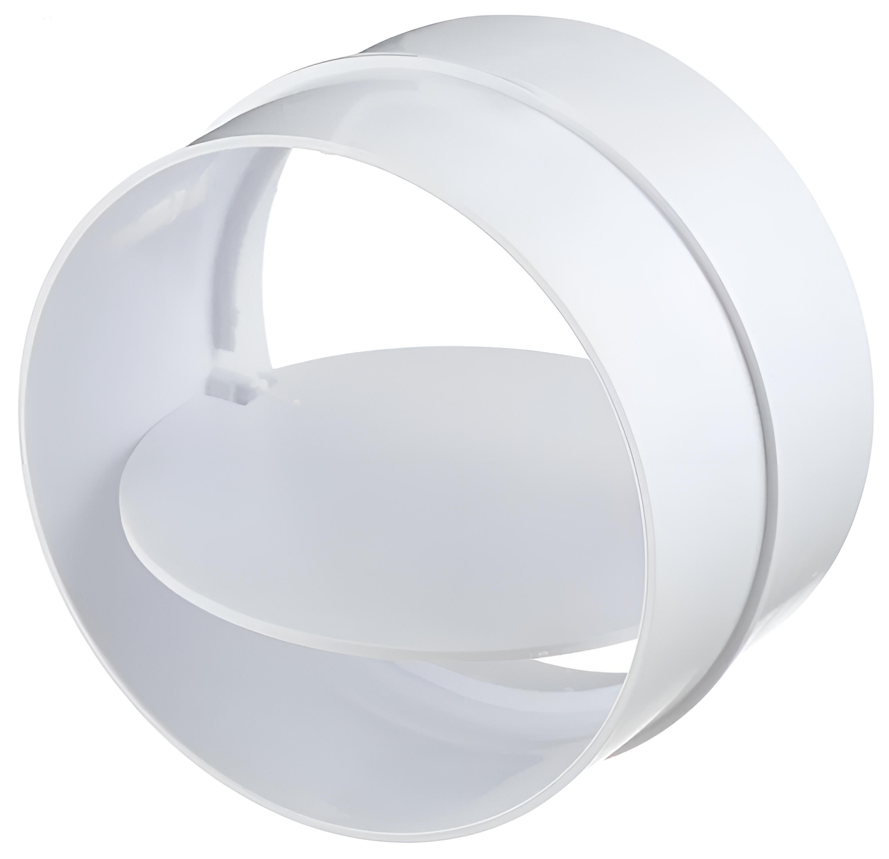 Изображение товара Соединитель с обратным клапаном Тагис 125 мм для системы вентиляции ПВХ белый